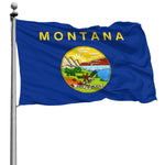 Fly Breeze 4 X 6 Ft Polyester Flag Montana Flag Brass Grommet Canvas Header Indoor Outdoor