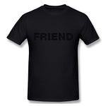 Cotton T Shirt for Men Friend Enemy Human People Persons Comfortable O-Neck Short Sleeves Shirt