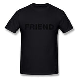 Cotton T Shirt for Men Friend Enemy Human People Persons Comfortable O-Neck Short Sleeves Shirt