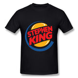 Mens Novelty T-Shirt Stephen King 1 Cool Round Neck Short Sleeves Blouse Tops