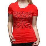 Women’s T-shirt Celtic Knot Irish Scottish Sexy Round Neck Short Sleeve Tops