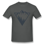 Men's Graphic T Shirt Mountain Breathable Crew Neck Short Sleeves Tee