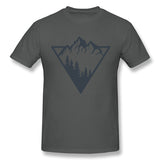 Men's Graphic T Shirt Mountain Breathable Crew Neck Short Sleeves Tee