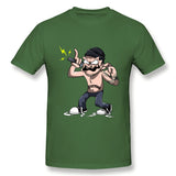 Men's Casual T-shirt ILLUSTRIOUS CARTOON Comfortable Round Neck Short Sleeves Blouse Tops