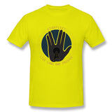 Cotton T Shirt for Men The Hand Live Long And Prosper Comfy Round Neck Short Sleeves Blouse Tops