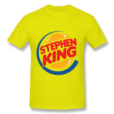 Mens Novelty T-Shirt Stephen King 1 Cool Round Neck Short Sleeves Blouse Tops