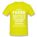 Mens Novelty T-Shirt I'm A Proud Style O-Neck Short Sleeves Tee