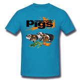 Cotton T Shirt for Men Reservoir Pigs (suited Redux) Cool O-Neck Short Sleeves Blouse Tops