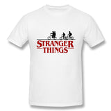 Mens Novelty T-Shirt Stranger Things Breathable O-Neck Short Sleeves Shirt