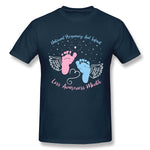 Mens Novelty T-Shirt National Pregnancy And Infant Loss Awareness Month For Dark Breathable O-Neck Short Sleeves Shirt