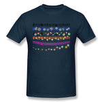 Mens Novelty T-Shirt Music Background Music Note Comfortable Crew Neck Short Sleeves Tee