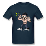 Men's Casual T-shirt ILLUSTRIOUS CARTOON Comfortable Round Neck Short Sleeves Blouse Tops