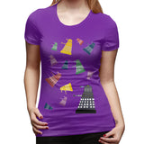 Women’s T-shirt Pluies Dalek Sexy Round Neck Short Sleeve Shirts