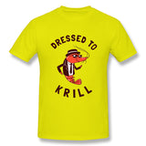 Men's Casual T-shirt Dressed To Krill Comfortable Crew Neck Short Sleeves Blouse Tops