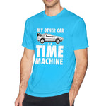 Cotton T Shirt for Men My Other Car Is A Time Machine Cool Crew Neck Short Sleeves Tee