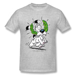 Mens Novelty T-Shirt Asterix & Obelix Dogmatix Laurel Wreath Cool O-Neck Short Sleeves Tee