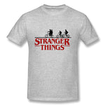 Mens Novelty T-Shirt Stranger Things Breathable O-Neck Short Sleeves Shirt