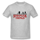 Mens Novelty T-Shirt Stranger Things Breathable O-Neck Short Sleeves Shirt