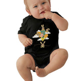 Toddler Climbing Bodysuit A Hare Raising Experience Cartoon Graphic Unisex Babys Short Sleeves Onesies