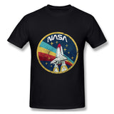 Men's Casual T-shirt NASA Style Crew Neck Short Sleeves Shirt