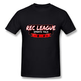 Mens Novelty T-Shirt Rec League Sports Talk Logo Breathable O-Neck Short Sleeves Tees