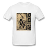 Mens Novelty T-Shirt Athena Style Round Neck Short Sleeves Tee