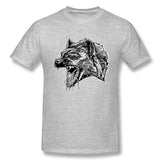 Mens Novelty T-Shirt Hyena He Who Laughs Last Comfy Round Neck Short Sleeves Tee