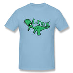 Cotton T Shirt for Men T.rex Cool O-Neck Short Sleeves Blouse Tops