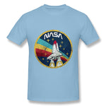 Men's Casual T-shirt NASA Style Crew Neck Short Sleeves Shirt