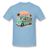 Men's Casual T-shirt Scoops Troop Ice Cream Truck Comfy Crew Neck Short Sleeves Tee