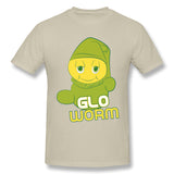 Mens Novelty T-Shirt Glo Worm Breathable O-Neck Short Sleeves Tee