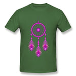 Cotton T Shirt for Men Dream Catcher Cool Crew Neck Short Sleeves Blouse Tops