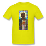 Men's Casual T-shirt Leonard Stained Glass Style O-Neck Short Sleeves Tees