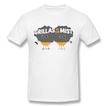 Men's Casual T-shirt Grillas In The Mist New Cool Round Neck Short Sleeves Tees