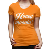 Women’s Cotton T Shirt Honey Moonin Honeymoon Wedding Gift Sexy Crew Neck Short Sleeve Shirts