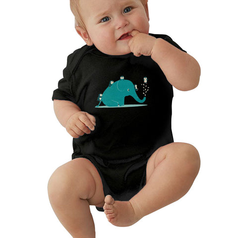 Toddler Climbing Bodysuit Water Slide Colors Print Graphic Baby Boy Girls Short Sleeves Onesies