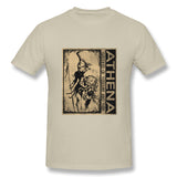 Mens Novelty T-Shirt Athena Style Round Neck Short Sleeves Tee