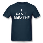 Men's Graphic T Shirt I Can't Breathe Cool Round Neck Short Sleeves Tees