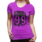 Novelty T Shirt for Women Alita 99 Summer Round Neck Short Sleeve Shirts