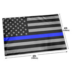 Fly Breeze 4 X 6 Ft Polyester Flag America Blue Line Flag Double Stitched Brass Grommets Home