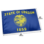 Fly Breeze 4 X 6 Ft Polyester Flag Oregon Flag Double Stitch Banner Garden Home