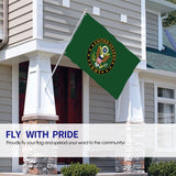 Fly Breeze 3 X 5 Ft Flag US Army Logo Polyester Double Stitch Banner for Outside Garden