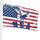 Fly Breeze 3 X 5 Ft Flag American Flag Eagle Polyester Vivid Color for Indoor Outdoor