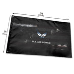 Fly Breeze 3 X 5 Ft Flag US. Air Force Logo Polyester Double Stitch Banner for Indoor Outdoor