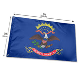 Fly Breeze 3 X 5 Ft Flag North Dakota Flag Polyester Vivid Color for Outside Garden