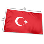 Fly Breeze 3 X 5 Ft Flag Turkey Flag Polyester Double Stitch Banner for Outside Garden