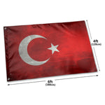 Fly Breeze 4 X 6 Ft Polyester Flag Turkey Flag Double Stitched Brass Grommets Indoor Outdoor