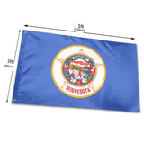 Fly Breeze 3 X 5 Ft Flag Minnesota Flag Polyester Double Stitch Banner for Home