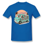 Men's Casual T-shirt Scoops Troop Ice Cream Truck Comfy Crew Neck Short Sleeves Tee