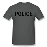 Men's Casual T-shirt POLICE Breathable Crew Neck Short Sleeves Shirt